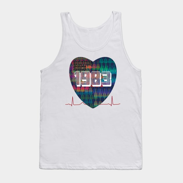 1983 - Heart Beating Since Tank Top by KateVanFloof